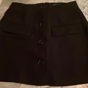Forever 21 classy black button-up skirt in size small.